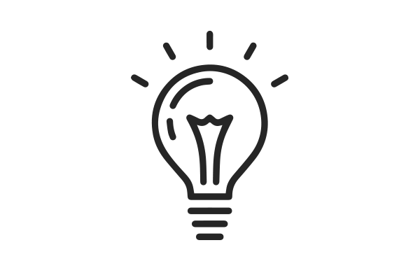 A lightbulb icon