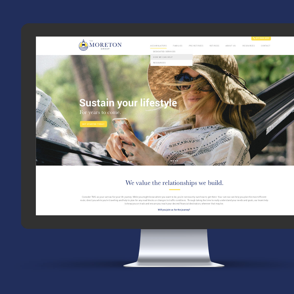 A responsive web design for financial planners