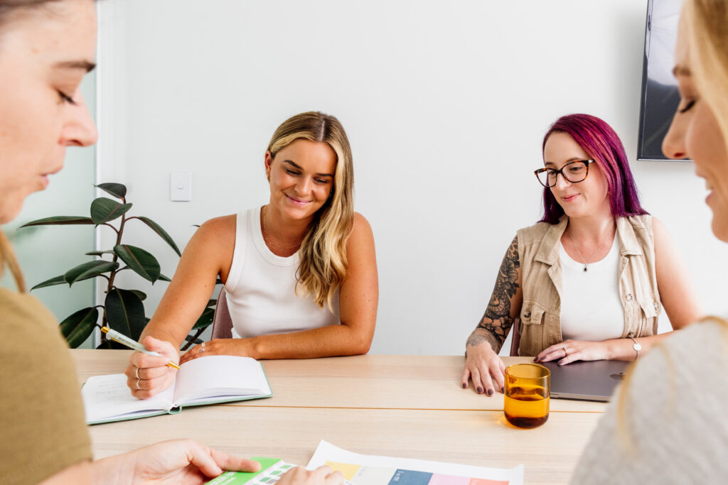 brand strategy team meeting with gold coast branding agency