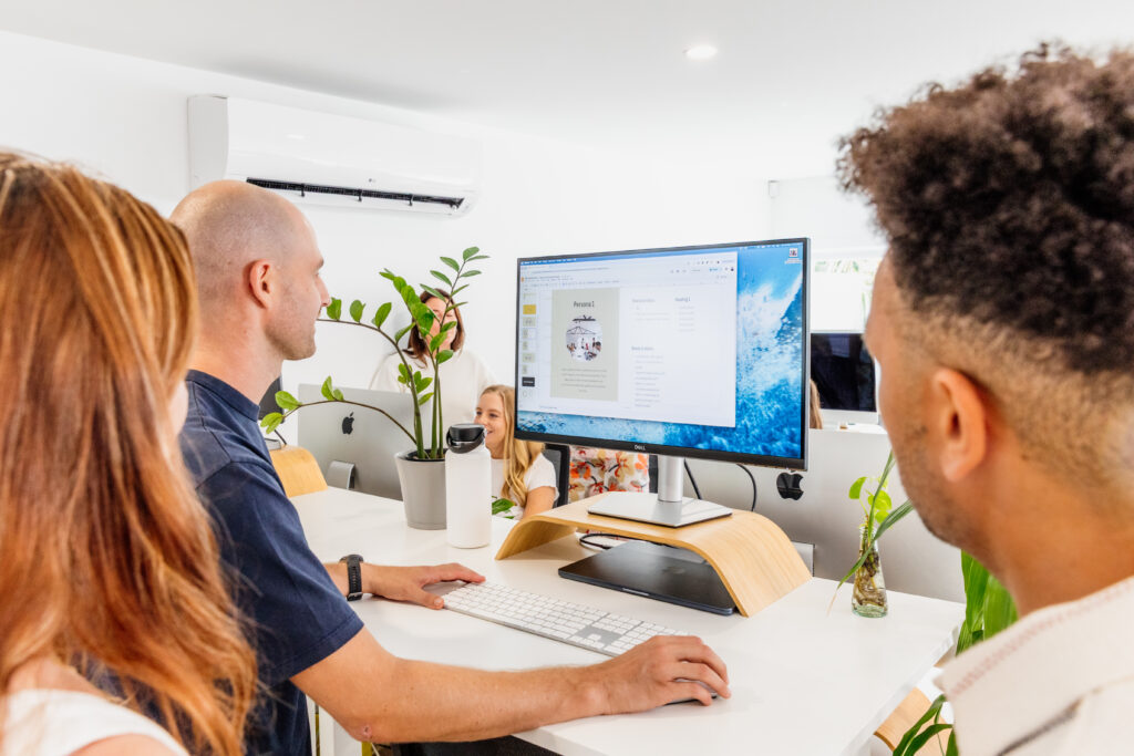 digital marketing agency gold coast office with the team