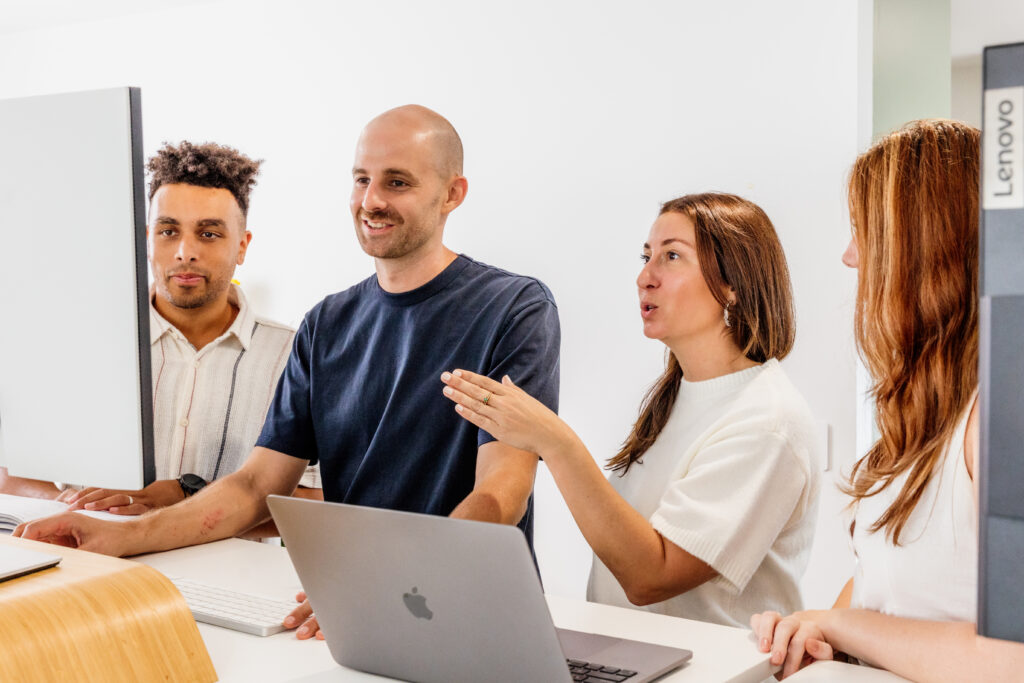 website design agency team discussion