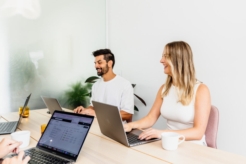 website design agency team meeting for web development