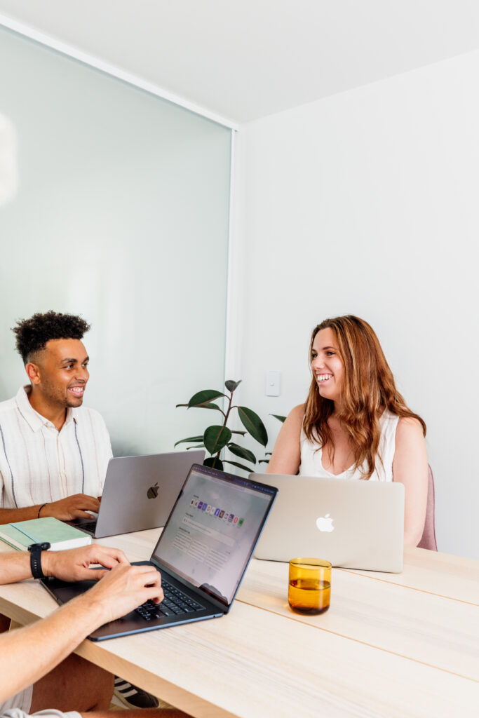 digital marketing agency team meeting for online advertising, google ads and email marketing